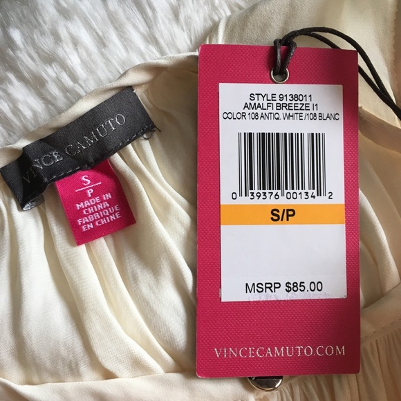 - Vince Camuto Tanktop Rumpled Satin Antique… - Picture 4 of 5